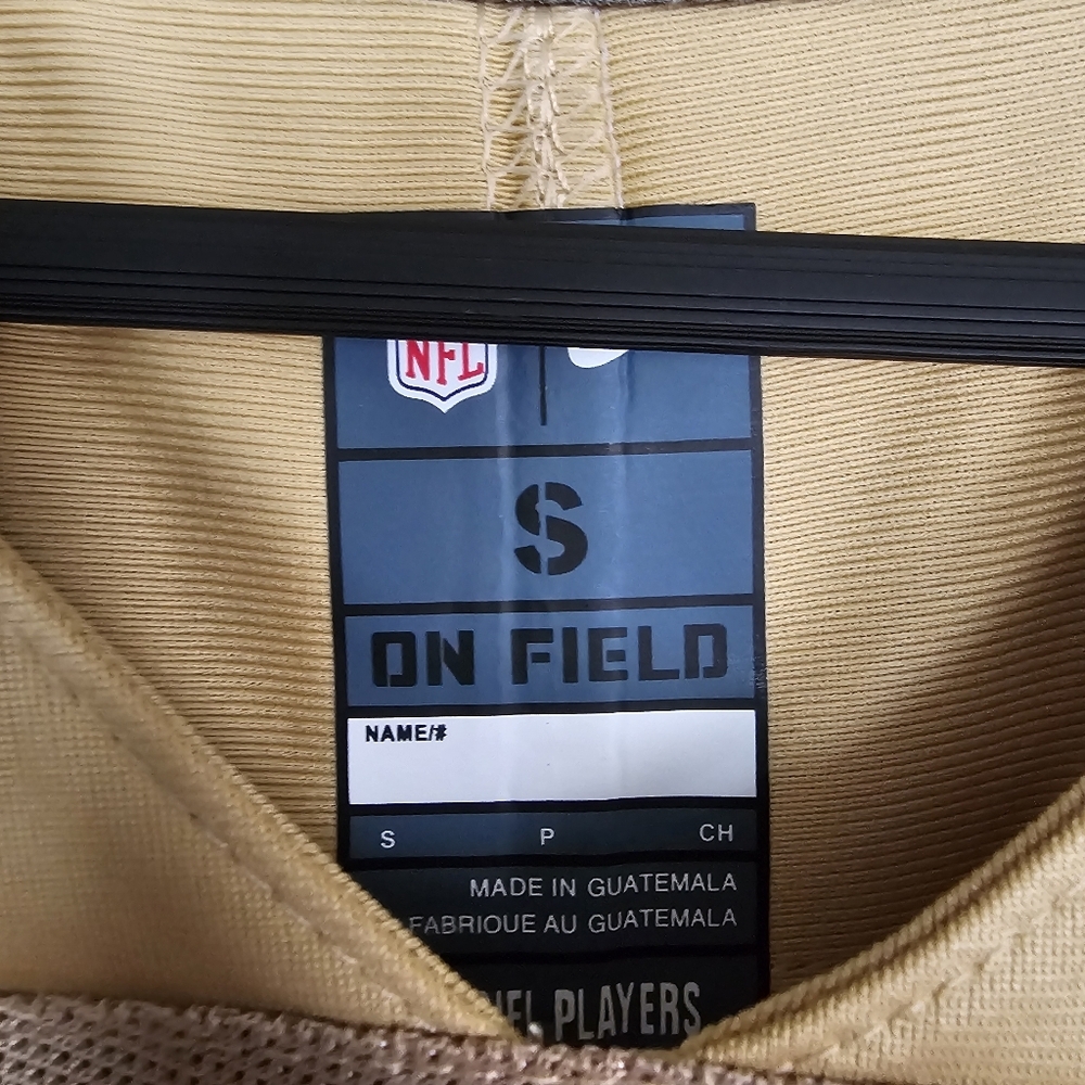 San Francisco 49ers DEEBO SAMUEL #19 Gold NFL On Field Jersey Size Men Small NEW - Picture 10 of 11